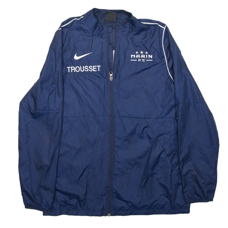 NIKE MARIN FC TROUSSET Track Jacket Blue Womens S Belted Jacket Elasticated Jacket Padded Jacket