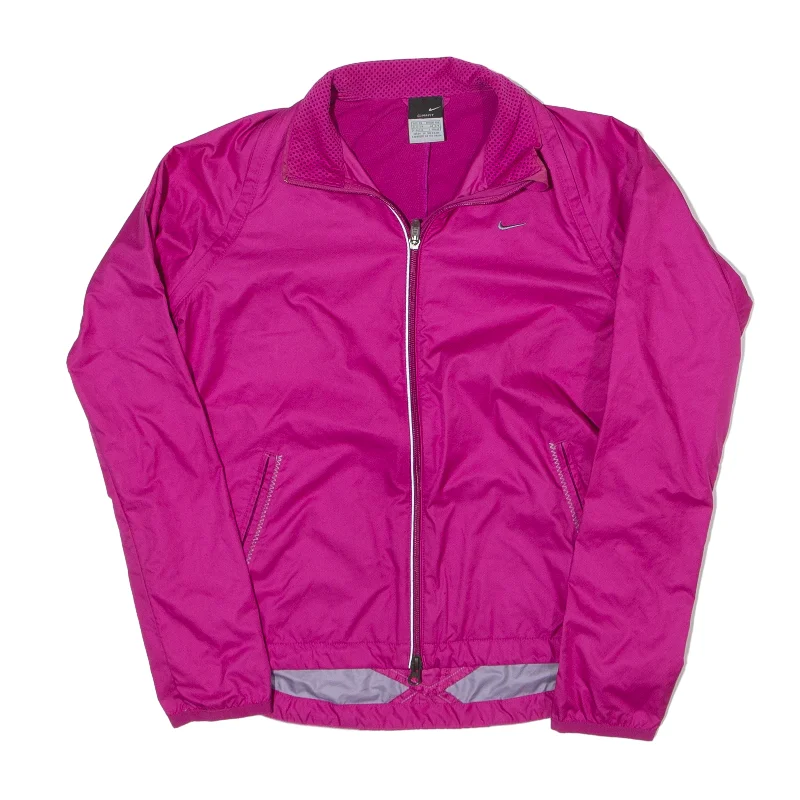 NIKE Windbreaker Jacket Pink Womens XS Tailored Jacket Straight Jacket A-Line Jacket