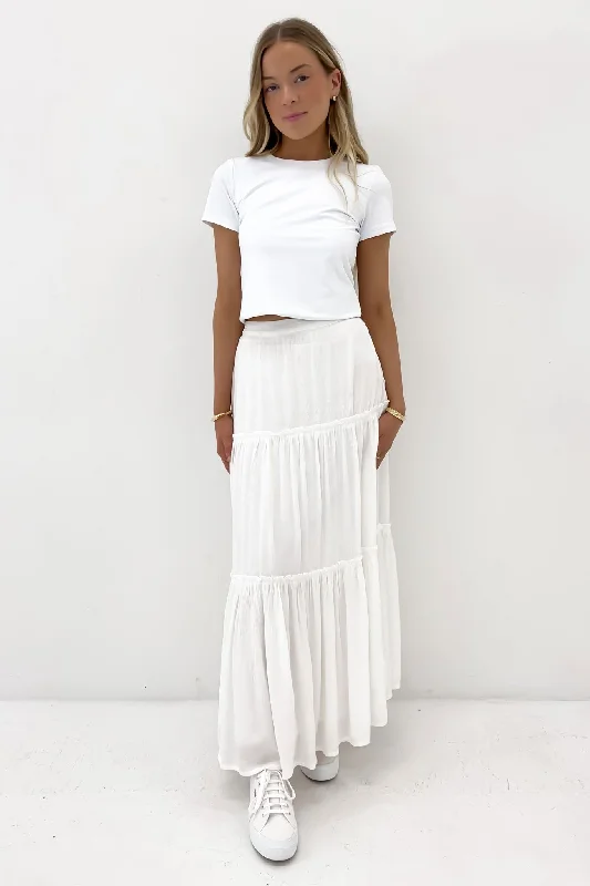 Olsen Skirt White lace skirt feminine