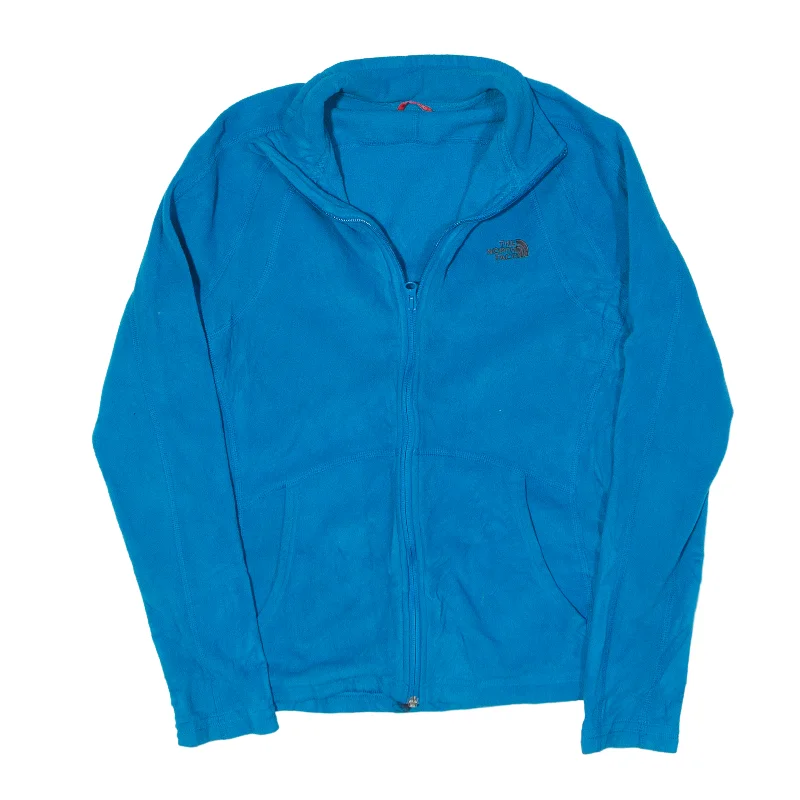 THE NORTH FACE Fleece Jacket Blue Womens M Faux Fur Fabric Real Fur Fabric Shearling Fabric